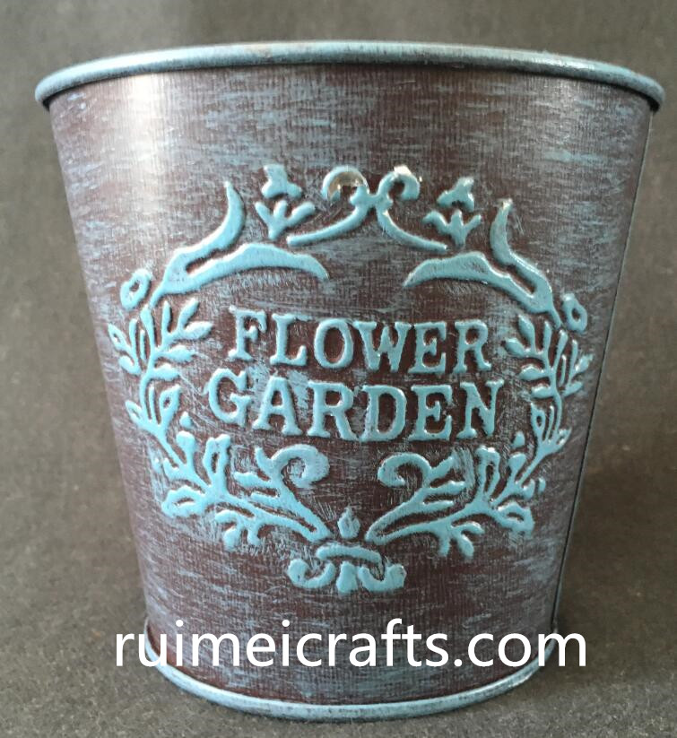 galvanizing iron sheet planter with emboss logo.JPG