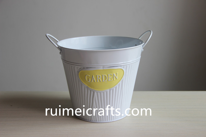 glossy paint white pail set of 2 metal bucket (3).JPG
